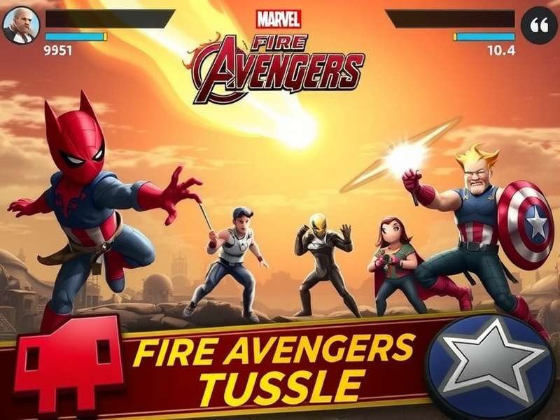 Fire Avengers Tussle Gameplay Screenshot
